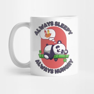 kawaii panda always sleepy Mug